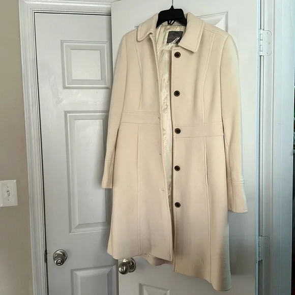 J. Crew Cream Women's Coat - Picture 1 of 6